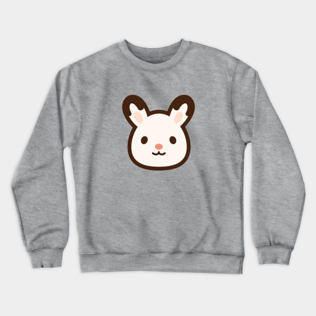 White rabbit Crewneck Sweatshirt by lucky-artisan